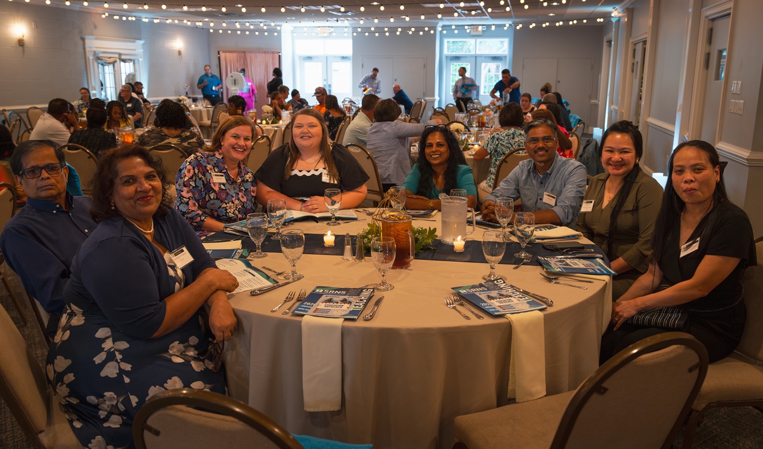 During the award ceremony at Newberry Hall in Aiken, guests enjoyed a catered dinner, received an SRNS‑branded towel and entered for a chance to win one of nine door prizes.